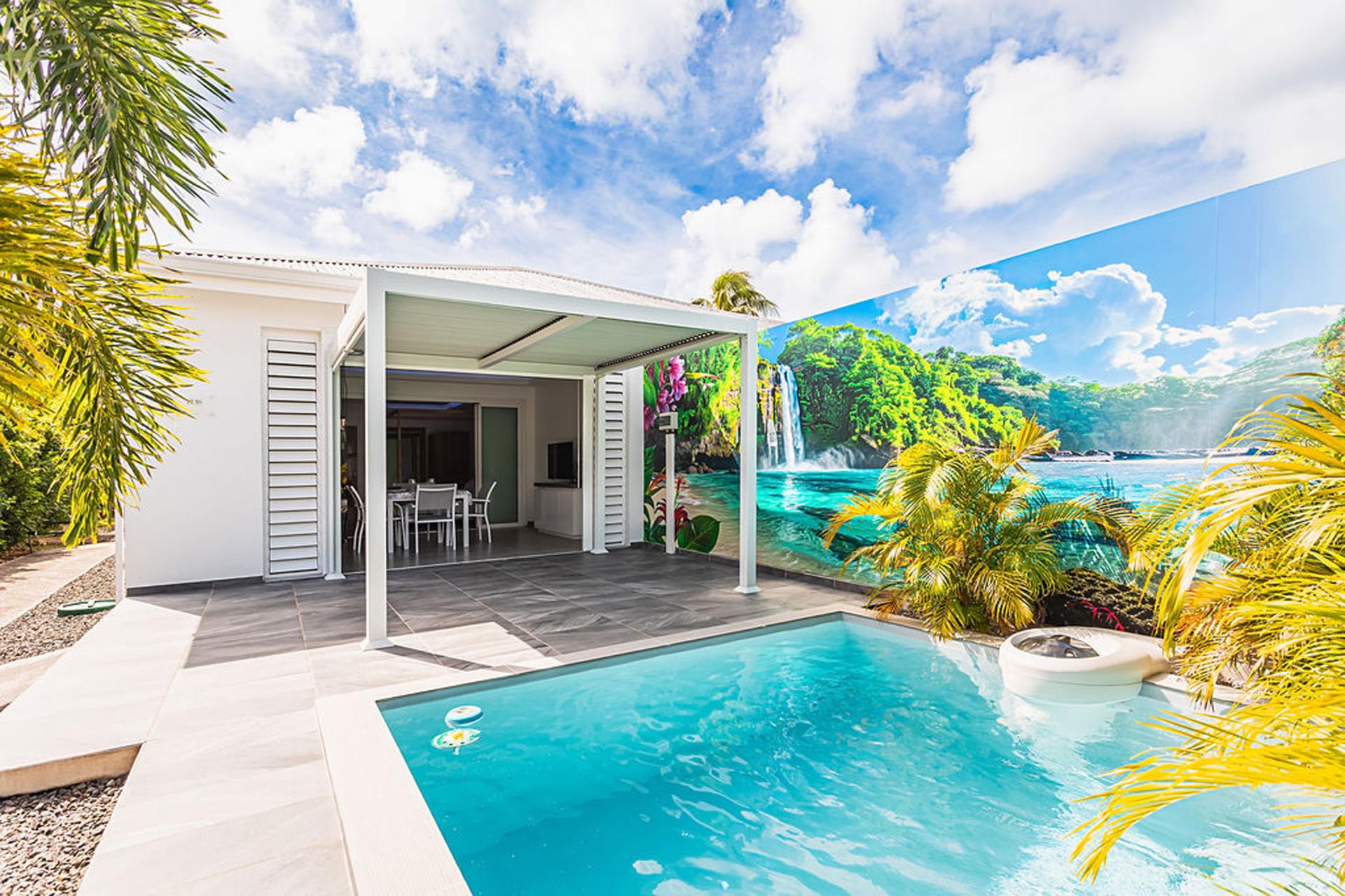 1.Location villa 1 chambre piscine Saint François Guadeloupe - pisci